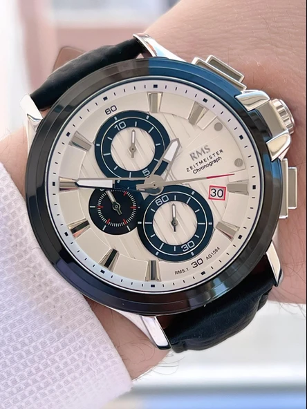 Rms Romanson Deri Kordon İç Fonksiyonları Aktif 5 Atm Suya Dayanıklı Erkek Kol Saati AG.1584.08 ürün görseli
