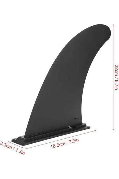 Skatinger  Lethe Boards Siyah BÜYÜK Kızaklı Orta Fin - Yüzgeç - 2