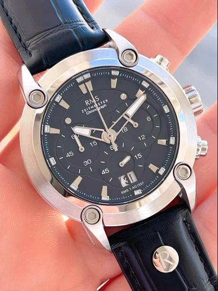 Rms Romanson Deri Kordon İç Fonksiyonları Aktif 5 Atm Suya Dayanıklı Erkek Kol Saati AG.1557.02 - Resim 3