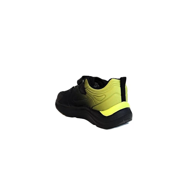 Kinetix Lennox Siyah-neon sarı Cırtlı Erkek Çocuk Spor Ayakkabı - 4