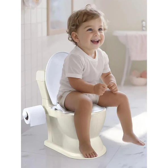 Dolu Oyuncak Xl Eğitici Klozet Relax Bej 7562