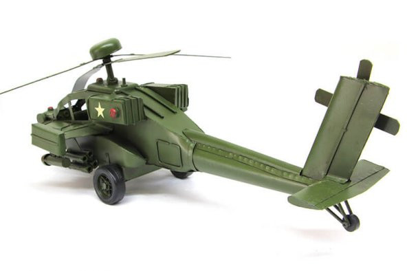El Yapımı Metal Savaş Helikopteri - Resim 4