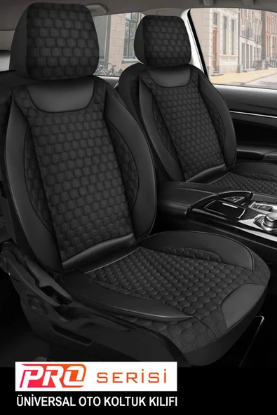 KURRA STORE Fiat / Tofaş Kartal  Uyumlu 5 KOLTUK TAM SET KABARTMALI DERİ OTO KOLTUK KILIFI TERLETME YAPMAZ SİYAH