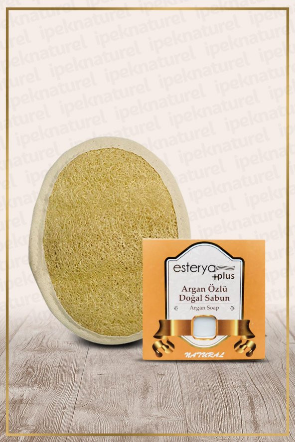Esterya Plus Argan Özlü Doğal Sabun 125gr Ve Yüz Kesesi
