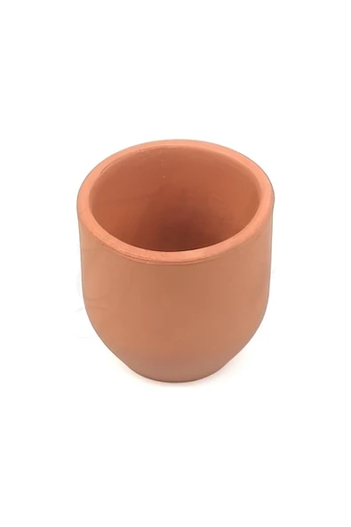 Sukulent 5cm El Yapımı Doğal Terleyen Çömlek Toprak Saksı No.302 - 2