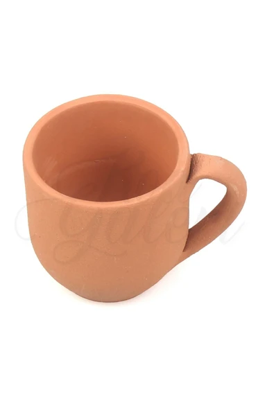 Fincan Tipi Sukulent 5cm El Yapımı Doğal Terleyen Çömlek Toprak Saksı No.311 - 3