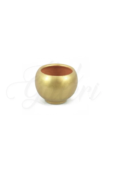 Boyama Küçük-orta Boy Küre Model El Yapımı Doğal Terleyen Çömlek Toprak Saksı No.355 - 6