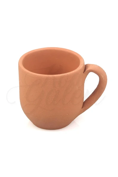 Fincan Tipi Sukulent 5cm El Yapımı Doğal Terleyen Çömlek Toprak Saksı No.311