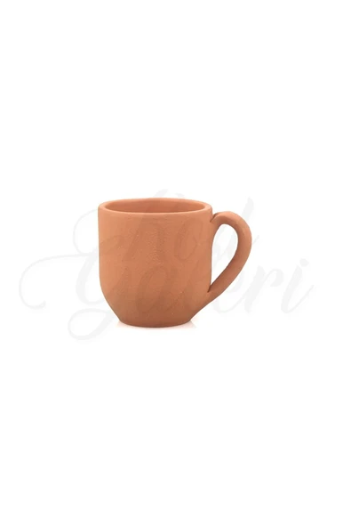 Fincan Tipi Sukulent 5cm El Yapımı Doğal Terleyen Çömlek Toprak Saksı No.311 - 2