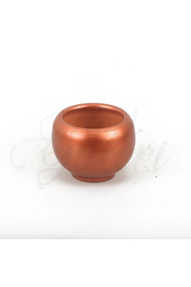 Boyama Küçük-orta Boy Küre Model El Yapımı Doğal Terleyen Çömlek Toprak Saksı No.355 - 4