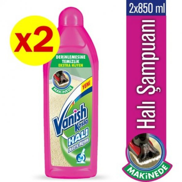 Vanish Kosla Halı Şampuanı Makine Yıkama 2li Paket (2x850 ml)