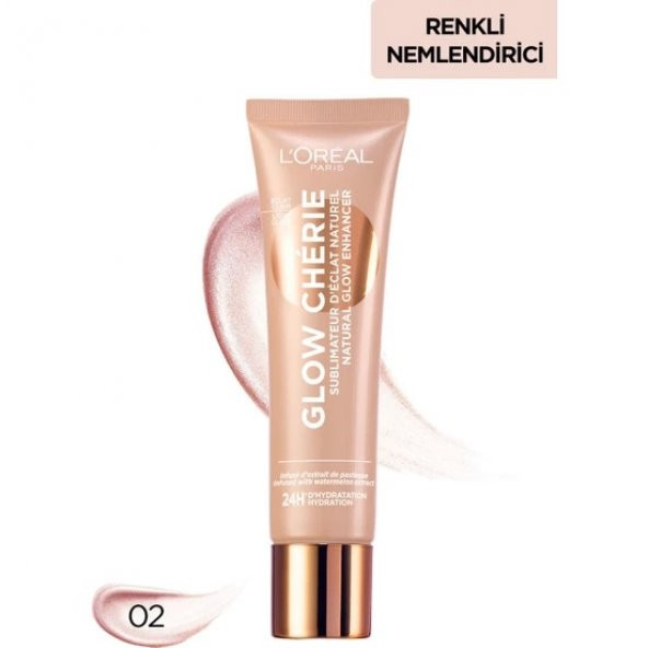 LOréal Paris Glow Chérie Işıltı Veren Renkli Nemlendirici Light Glow 30 ml-İnter 02 Medium