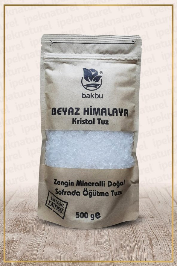 Bakbu Zengin Minarelli Beyaz Himalaya Kristal Tuzu 500 gr