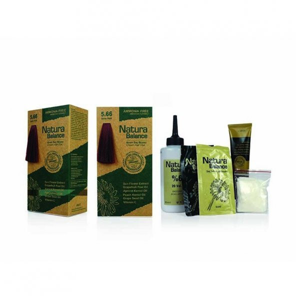 Natura Balance (Krem Saç Boyası) Şarap Kızılı 5.66 - 2