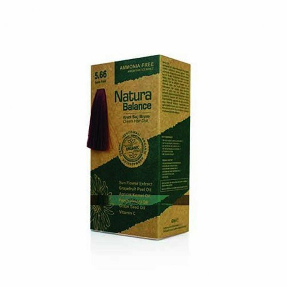 Natura Balance (Krem Saç Boyası) Şarap Kızılı 5.66 - 3