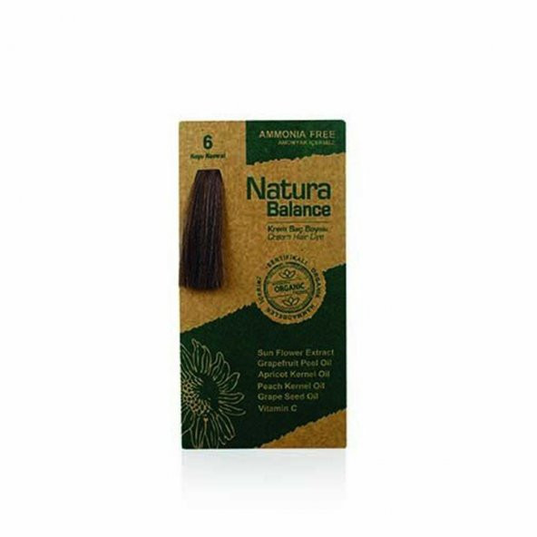 Natura Balance (Krem Saç Boyası) Koyu Kumral 6