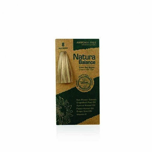 Natura Balance (Krem Saç Boyası) Açık Kumral 8