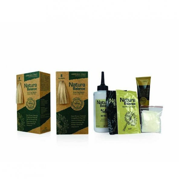 Natura Balance (Krem Saç Boyası) Açık Kumral 8 - 2