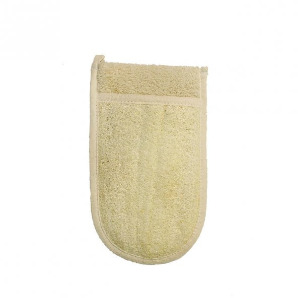 Kabak Lifi Kese Çift Taraflı El Geçmeli +  Papatya Sabunu Banyo Hamam Kesesi Spa Seti - 2