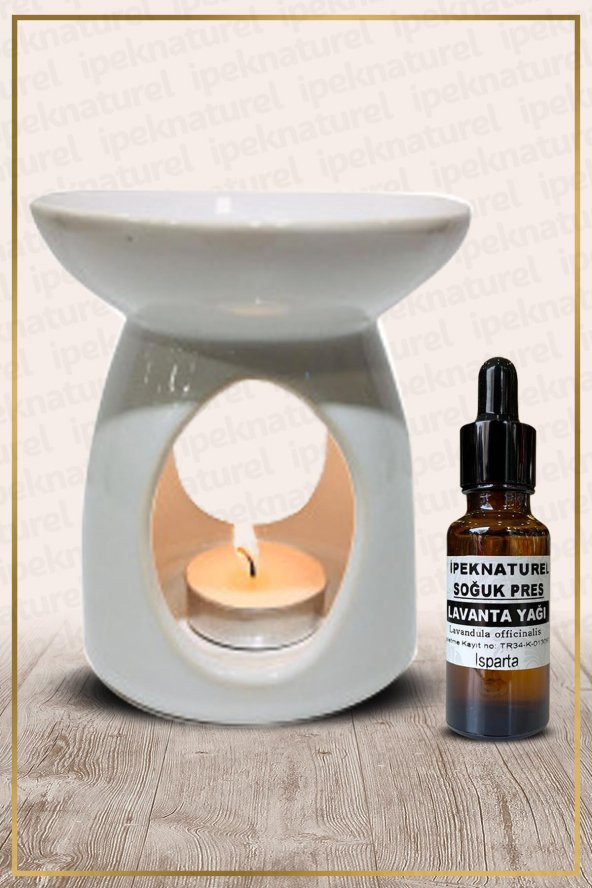 Özel Üretim Lavanta Esansı ve Beyaz Buhurdanlık