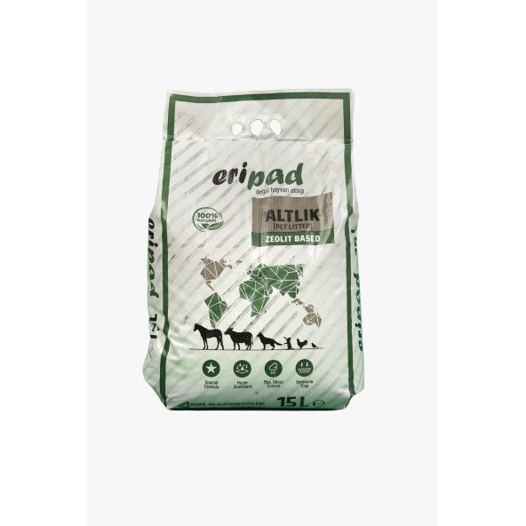 EriPad Zeolit Bazlı Hayvan Altlığı-15Litre - 1