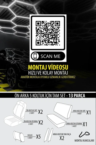 KURRA STORE Fiat Tipo (356) Hatchback 1.4 (120 Hp) Lpg 2016 Trend Serisi Tay Tüyü Oto Koltuk Kılıfı SİYAH - 5