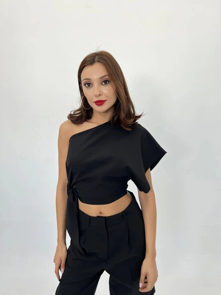 4643 BLUZ-SİYAH - 4