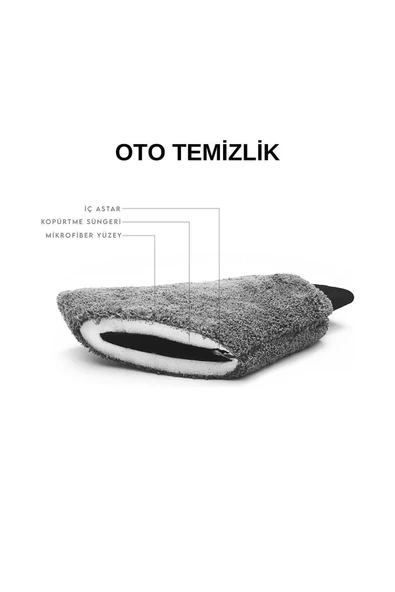 Mikrofiber Oto Yıkama Eldiveni - Araba Yıkama Eldiveni - 2