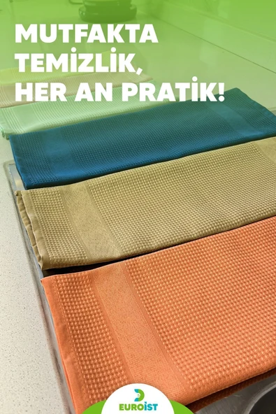 euroist 6 ADET Temizlik Bezi - Mikrofiber, Cam, Ayna, Mutfak, Banyo, Araç Temizlik Bezi (40x60 / 30x40CM) - 7