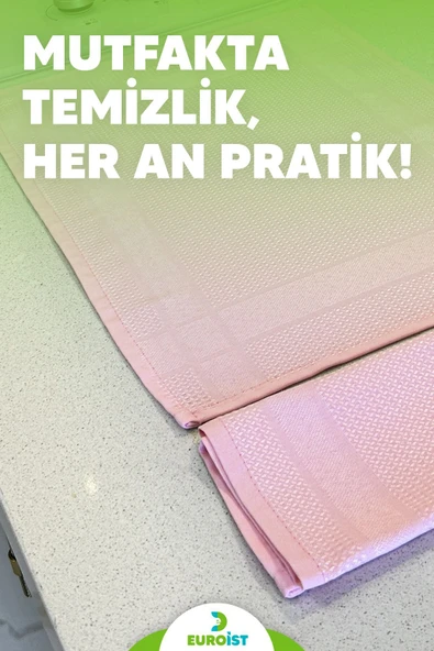 2 Adet Mikrofiber Temizlik Bezi - Cam, Ayna, Mutfak, Banyo, Araç Genel Temizlik Bezi 30x40 Cm Penbe - 6