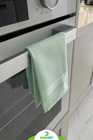 euroist 2'li Mikrofiber Temizlik Bezi - Cam, Ayna, Mutfak, Banyo, Araç Genel Temizlik Bezi (30/40 CM) YEŞİL - 4