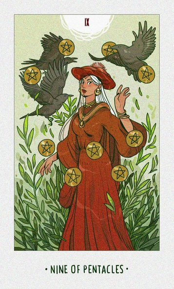 White Numen A Sacred Animal Tarot Kartı Metal Kutu - 9