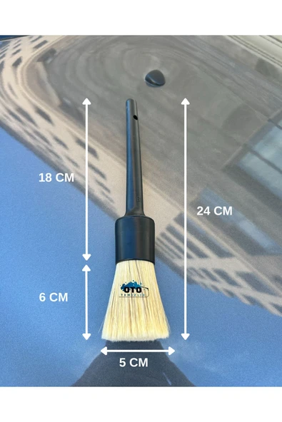 euroist Araba Detay Temizlik Fırçası 3'lü Set - Premium Seri, Yumuşak ve Hassas Kıllar Uyumlu - 6