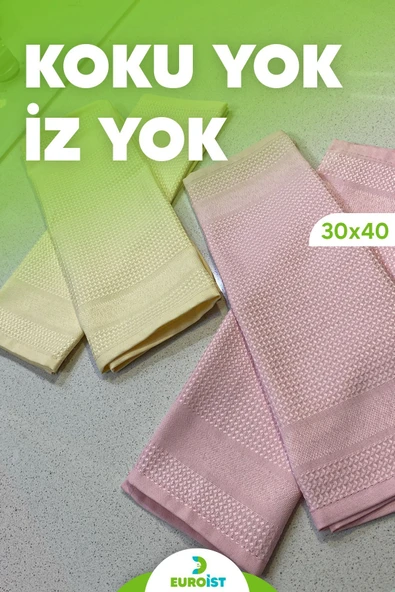 euroist (4 ADET) Mikrofiber Temizlik Bezi - Cam, Ayna, Mutfak, Banyo, Araç Genel Temizlik Bezi - 30x40 Cm - 2