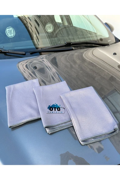 euroist Mikrofiber Cam Bezi, Araba Cam Bezi, Oto Cam Bezi İz Bırakmaz Premium Sınıf – 3 ADET - 50x70 cm