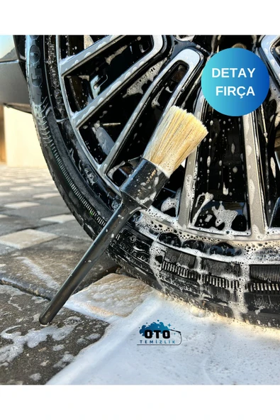 euroist Araba Detay Fırçası, Premium Oto Detay Fırçası - Yumuşak Ve Hassas Kıllı Fırça ( 1 Adet )