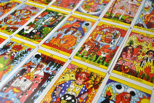 Fournier Tarot del Fuego by Ricardo Cavolo, Tarot Kartları - 4