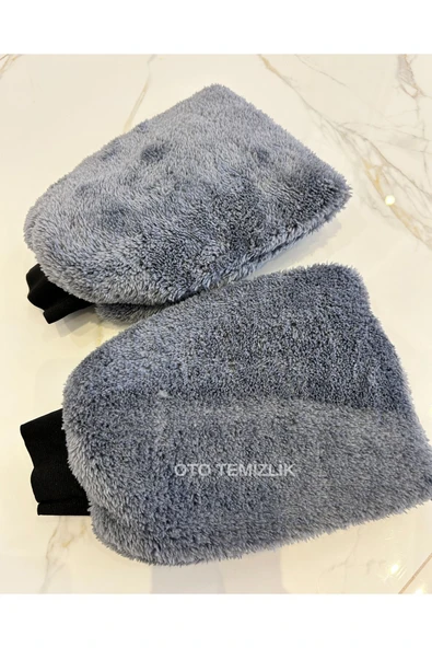 Mikrofiber Oto Yıkama Eldiveni - Profesyonel Yıkama Eldiveni - Astarlı Araç Yıkama Eldiveni 1 ADET - 4