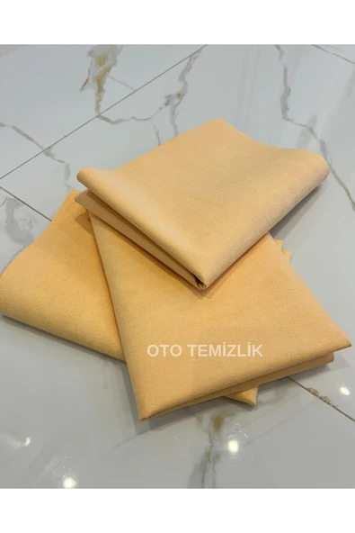 Mikrofiber Güderi Bez, Büyük Boy 50x70cm, Oto Kurulama Bezi, Araba Cam Kaporta Temizlik Bezi (3 Adet ) - 5