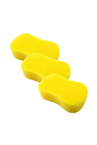 euroist ( 3 Adet ) Oto Yıkama Süngeri, Araba Köpürtme Temizleme Yumuşak Oto Süngeri