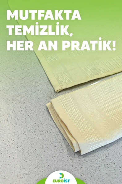 2 Adet Mikrofiber Temizlik Bezi - Cam, Ayna, Mutfak, Banyo, Araç Genel Temizlik Bezi 30x40 Cm Sarı - 6