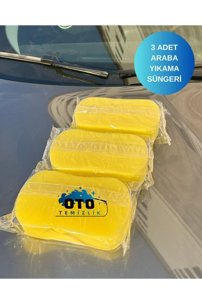 euroist Oto Yıkama Süngeri, Araba Köpürtme Süngeri, Yumuşak Oto Süngeri, Araba Temizleme Süngeri (3 Adet) - 4