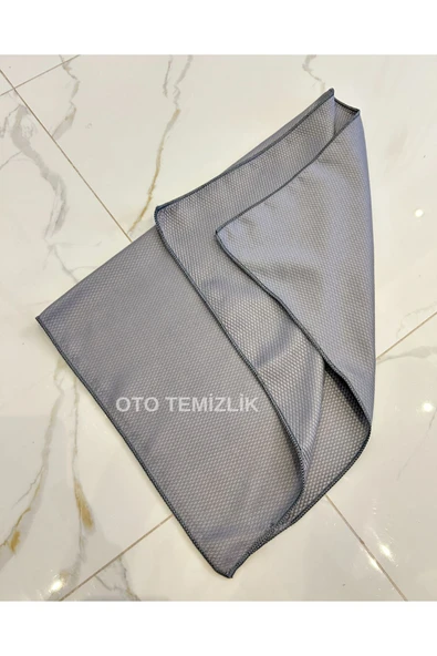 2'li Oto Cam Bezi: Mikrofiber Güderi Bez, Mikrofiber Baklava Desen Cam Bezi 70x50cm - 4