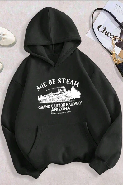Age Of Steam Baskılı Sweatshirt - 3
