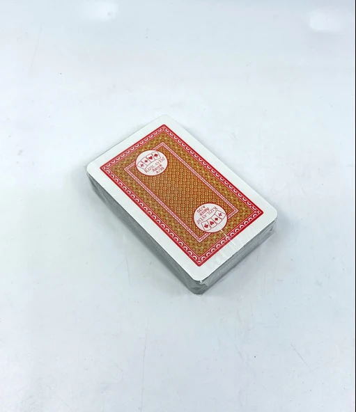 Kızıl Ay Briç Oyun Kartı Destesi - Kırmızı - Resim 4