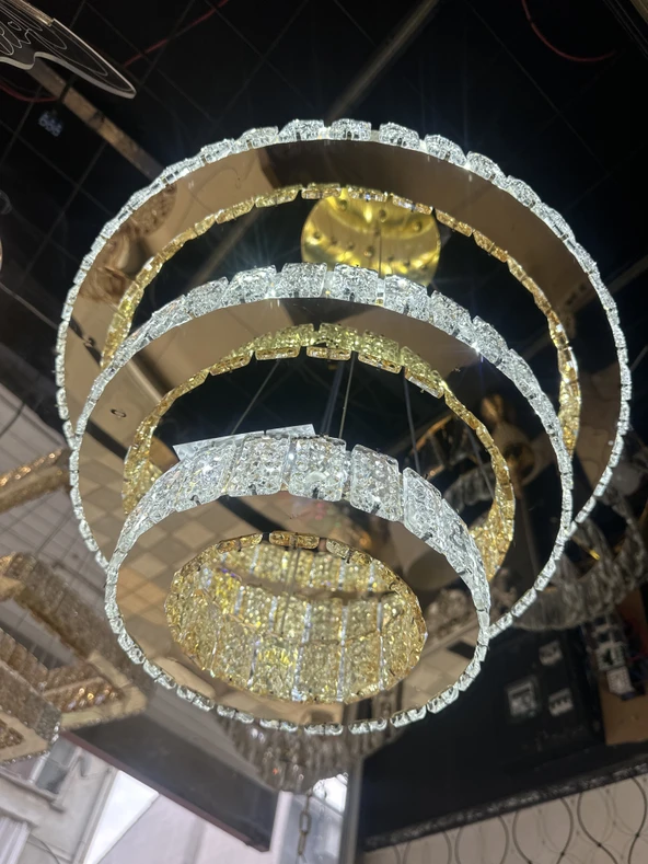 kristal gold avize