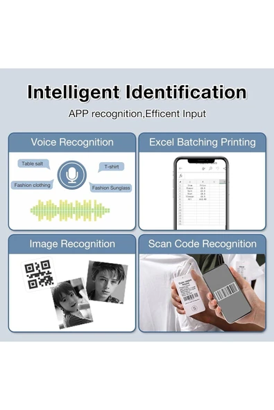 Niimbot B21S Bluetooth Termal Etiket Yazıcı - Siyah - 5