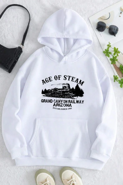 Age Of Steam Baskılı Sweatshirt - 5