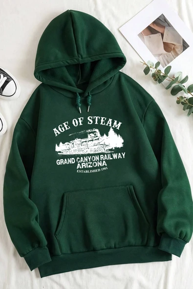 Age Of Steam Baskılı Sweatshirt - 7