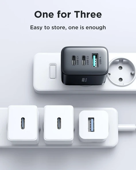 Joyroom TCF10 1 Usb 2 Type-c Çıkışlı 32w Şarj Adaptörü - 5
